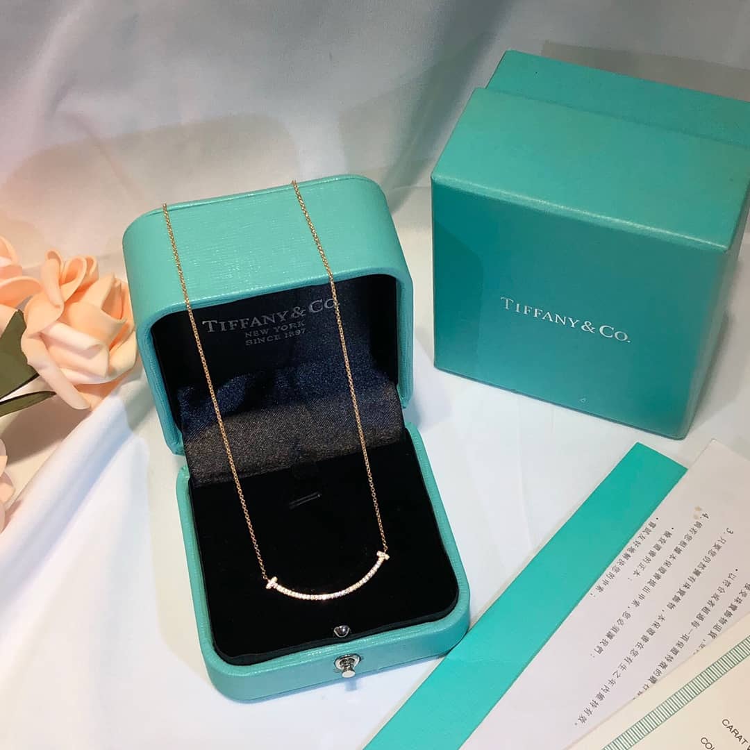 Fake T*f*ny Logo Necklace