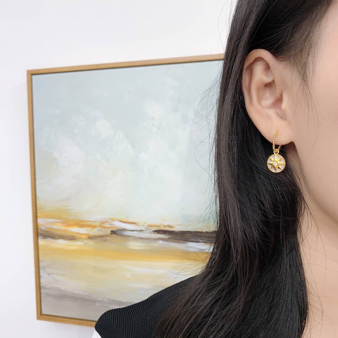 Wholesale Chr1st1an D10r Logo Earring