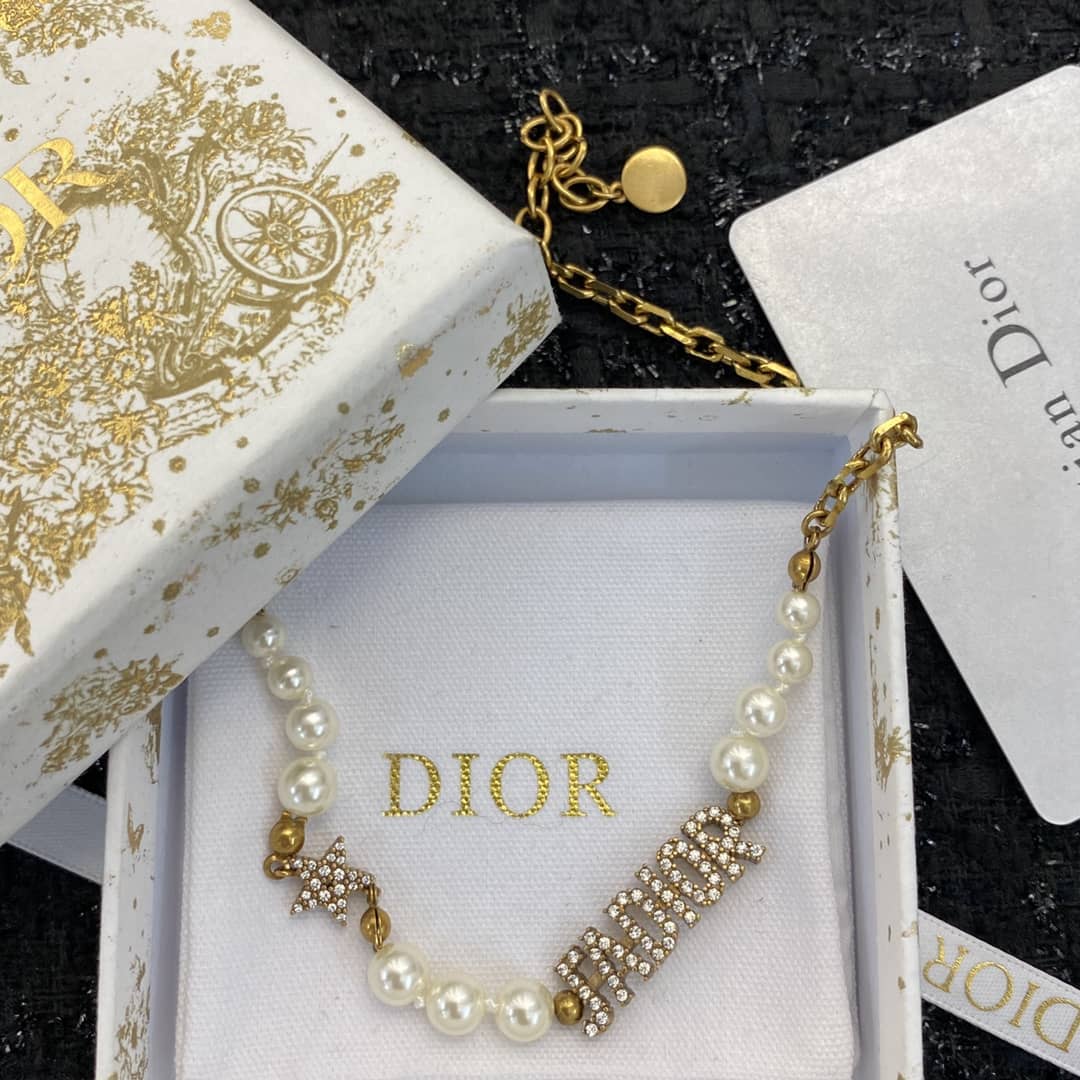 Wholesale Chr1st1an D10r Logo Necklace