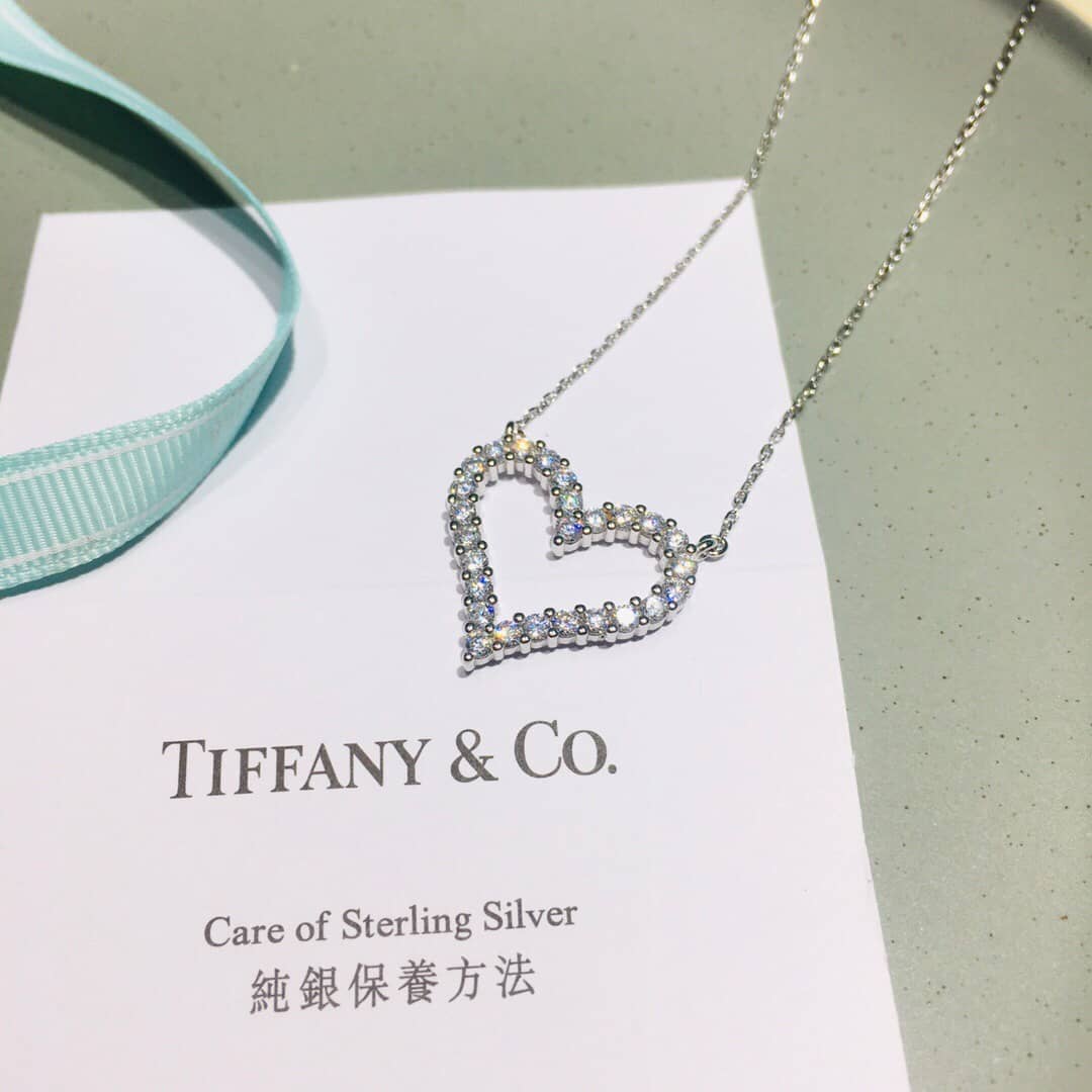 Fake T*f*ny Logo Necklace