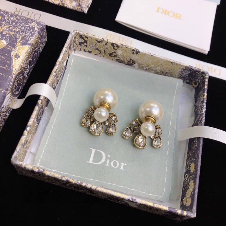 Knockoff Chr1st1an D10r Logo Earring