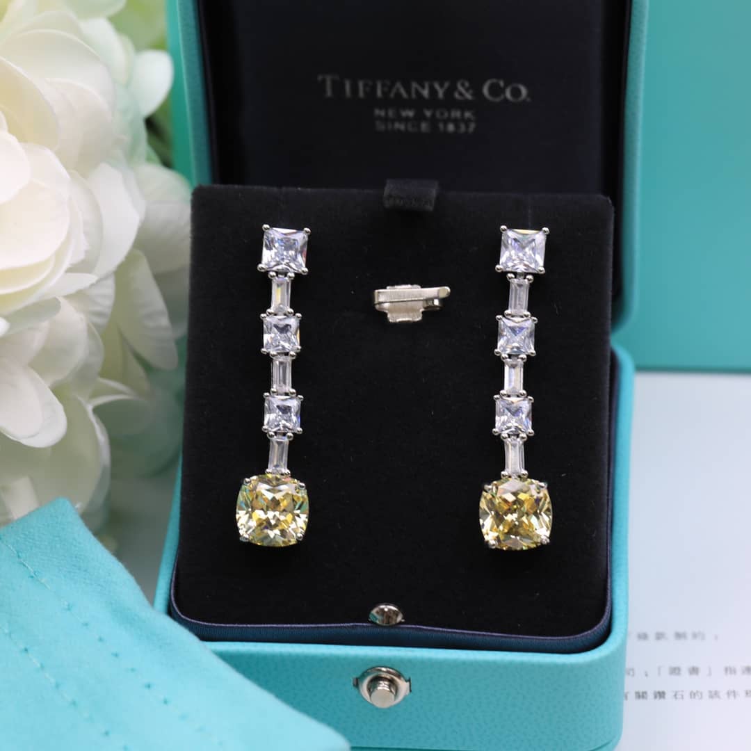 Fake T*f*ny Logo Earring