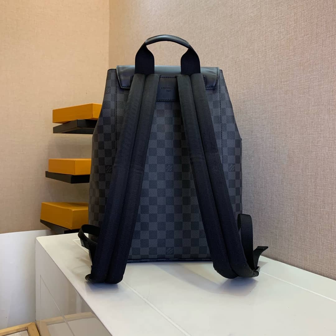 L0vis Vvtt0n Damier Graphite Coated Canvas Utility Replica Backpack N40279