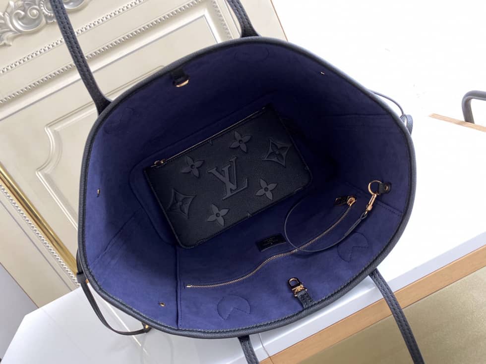 L0vis Vvtt0n Monogram Empreinte Neverfull MM Black M45686 Replica Tote