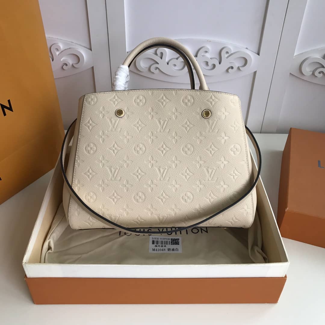 L0vis Vvtt0n Monogram Montaigne MM Shoulder Bag Replica White M41048
