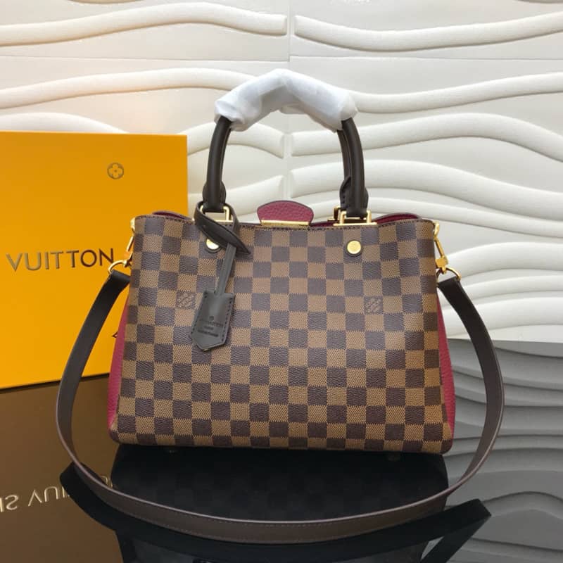 L0vis Vvtt0n Damier Ebene Canvas Brittany Bag Replica Red M41674