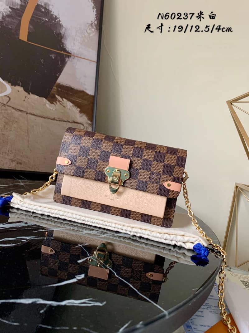 L0vis Vvtt0n Vavin Chain Wallet Damier Ebene Replica Bag N60237