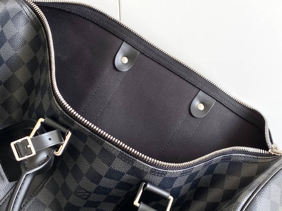 LV Duffle Bag Replica Monogram Keepall Bandouliere 45 Boston Bag Brown M41418