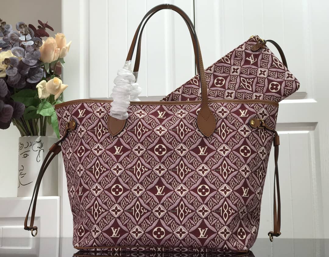 LV Tote Dupe Neverfull MM Since 1854 Monogram Tote Replica M57273
