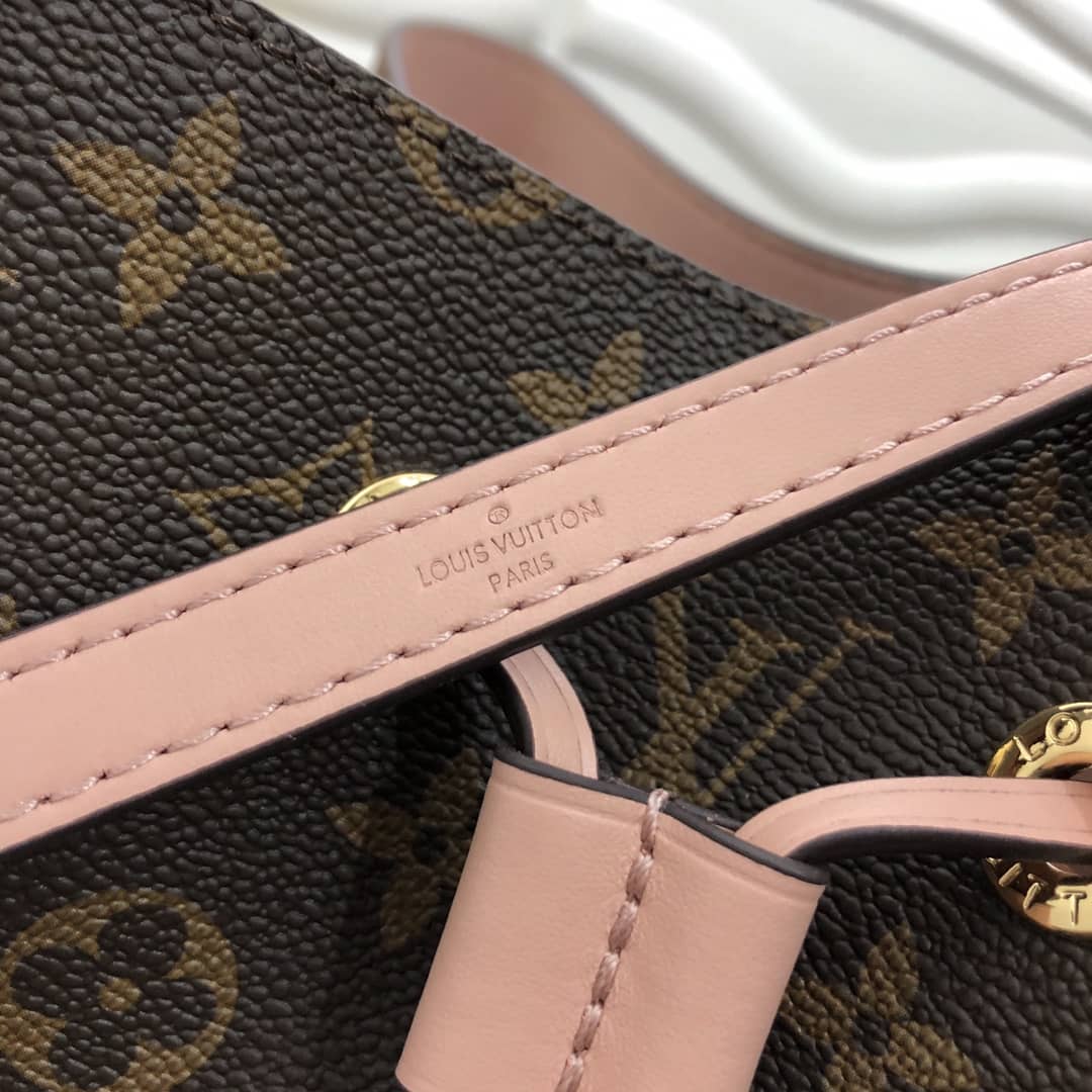 L0vis Vvtt0n Neonoe Replica Bucket Bag Brown Pink M44020