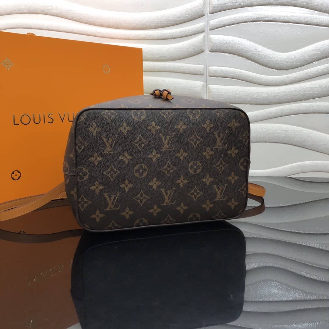 L0vis Vvtt0n Neonoe Replica Bucket Bag Brown Yellow M44020