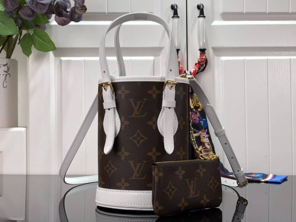 L0vis Vvtt0n Nano Monogram Brown M81489 Replica Bucket Bag