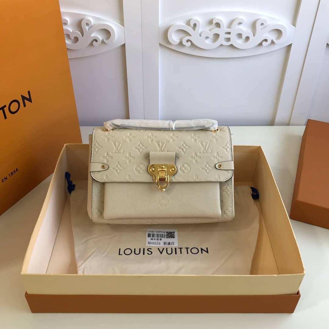 L0vis Vvtt0n Monogram Empreinte Vavin PM Chain Replica Shoulder Bag Cream M44151