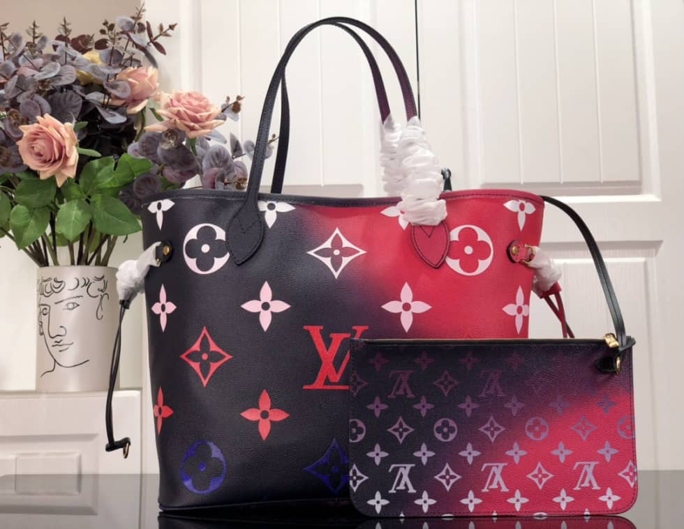 L0vis Vvtt0n Neverfull Dupe Leather Midnight Fuchsia M20511