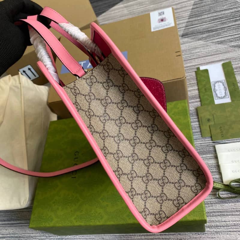 Gvc*1 GG Medium Ophidia Tote Replica Pink 612992