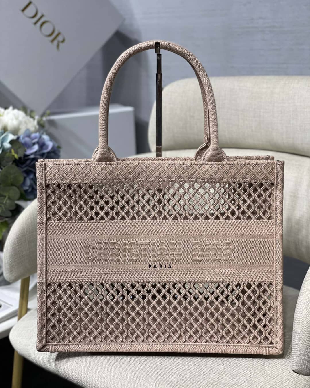 Chr1st1an D10r Mesh Book Tote Bag