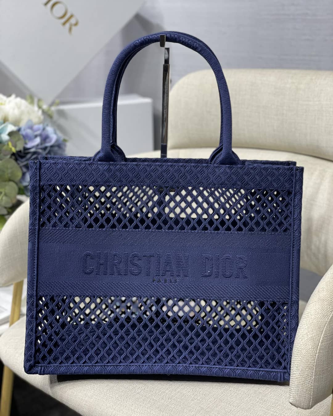 Chr1st1an D10r Mesh Book Tote Bag