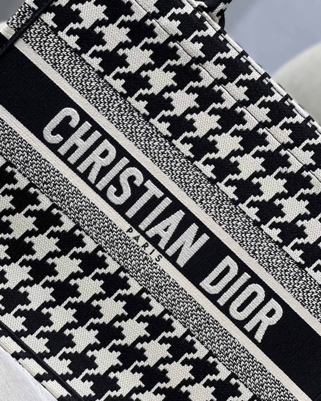 Chr1st1an D10r CD Book Embroidery Replica Tote