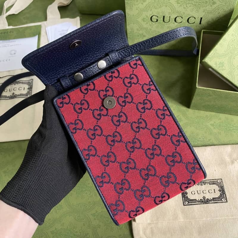 Gvc*1 GG Multicolor Mini Bag Replica Red 657582