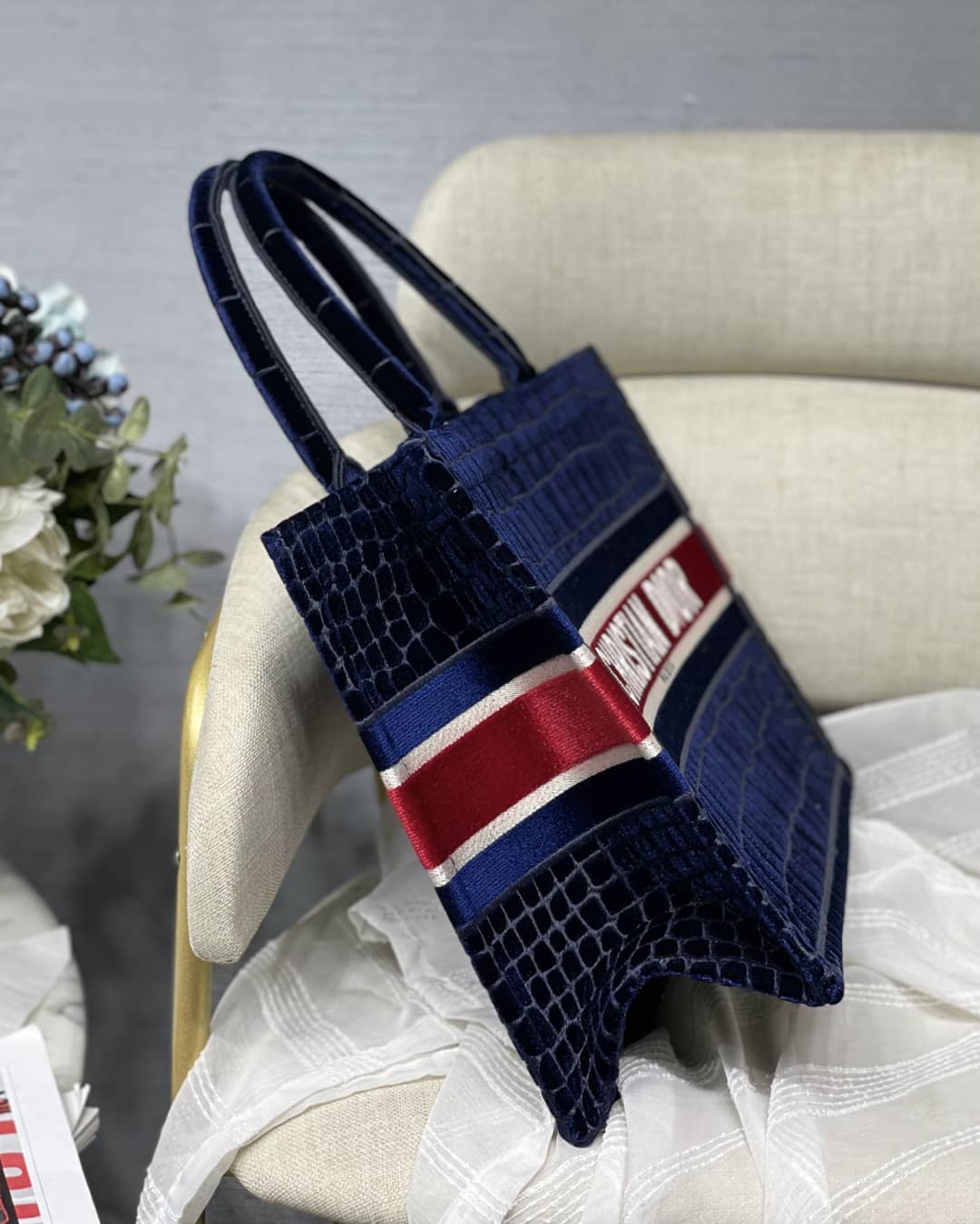 Chr1st1an D10r Tote Bag Dupe CD Book Embroidery