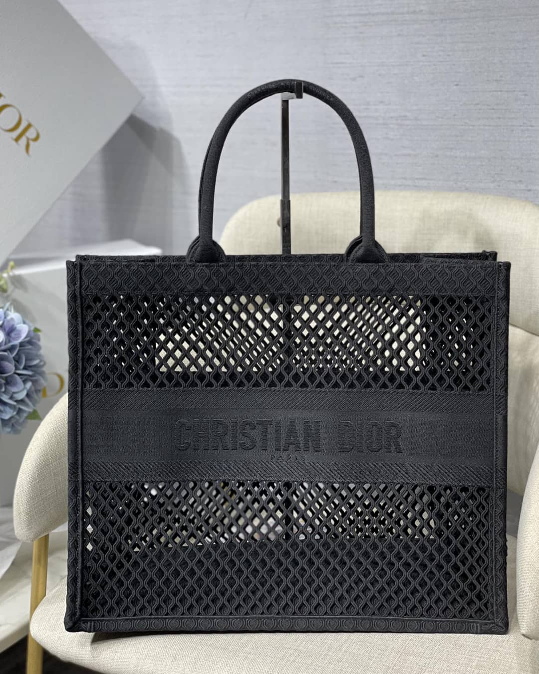 Chr1st1an D10r Mesh Book Tote Bag