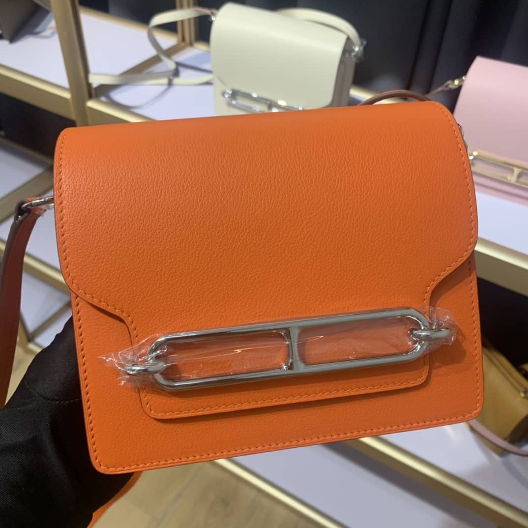 H**me5 Roulis Mini Sac Evercolor Calfskin Leather Crossbody Bag