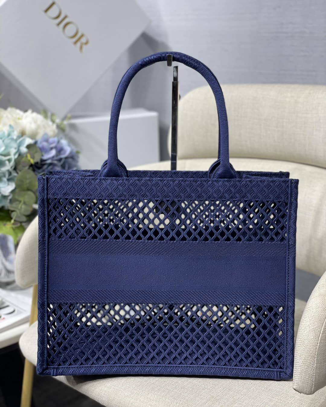 Chr1st1an D10r Mesh Book Tote Bag Dupe