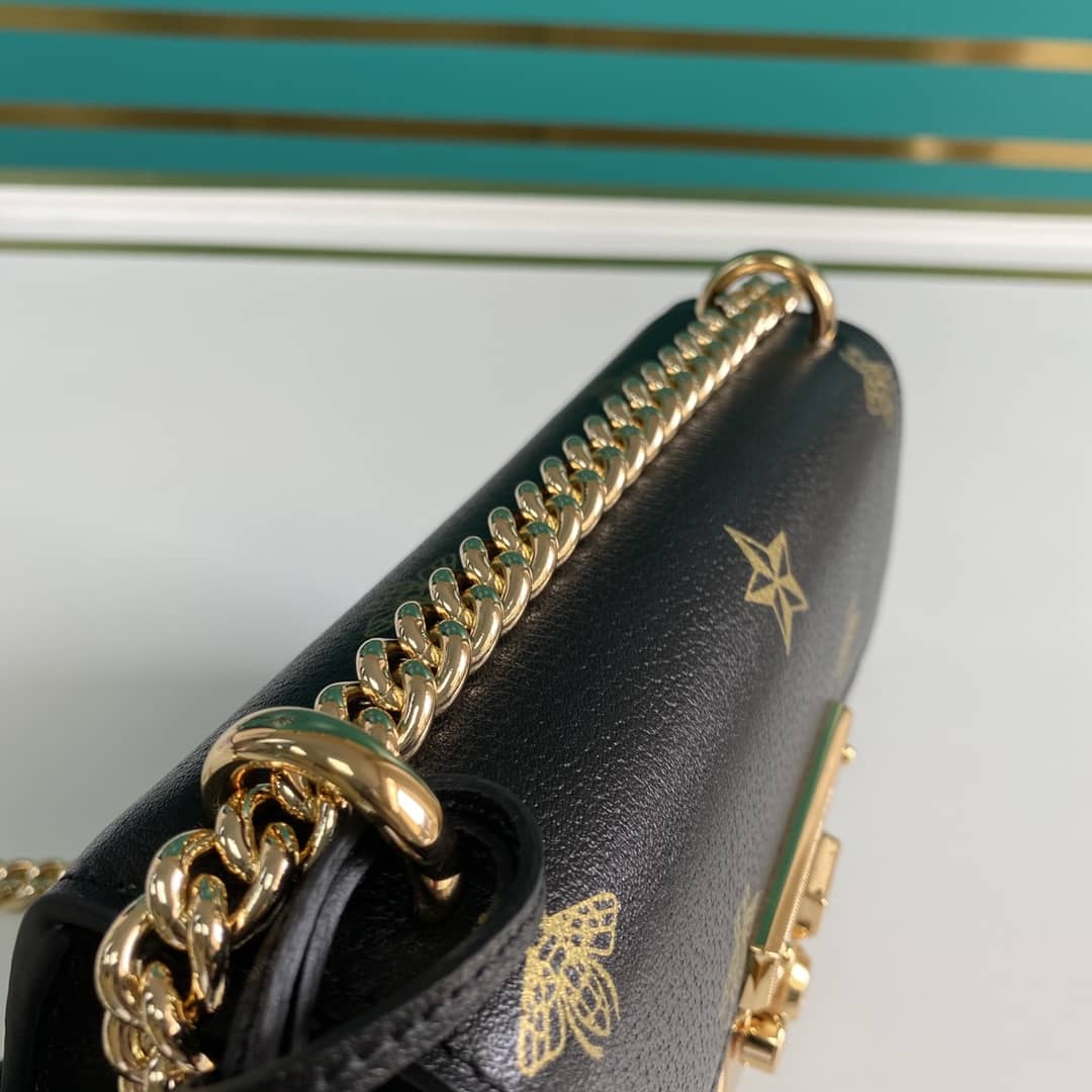 Gvc*1 Padlock Leather Shoulder Bag Replica 432182