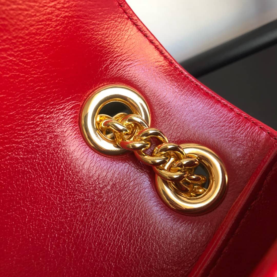Gvc*1 GG Marmont Matelasse Shoulder Bag Replica Red 443497