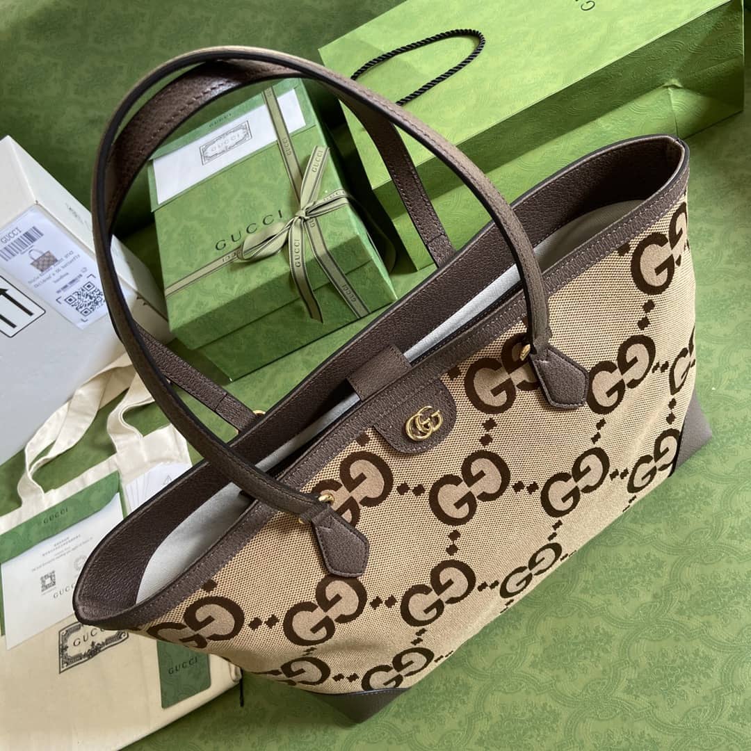 Gvc*1 Ophidia Jumbo GG Canvas Medium Tote Bag 631685 Replica