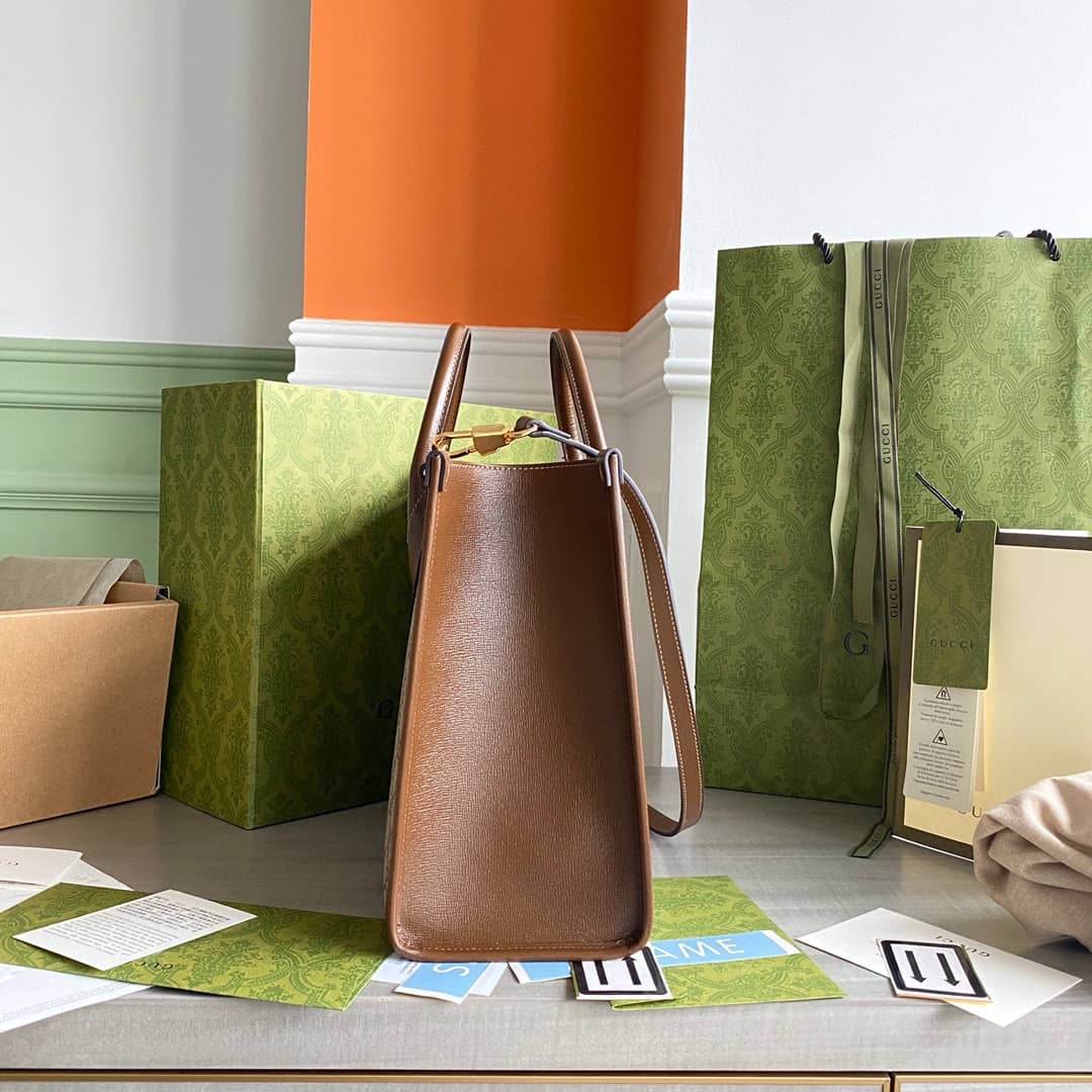Gvc*1 Canvas GG Svp*me Small Tote Replica Gray 659983