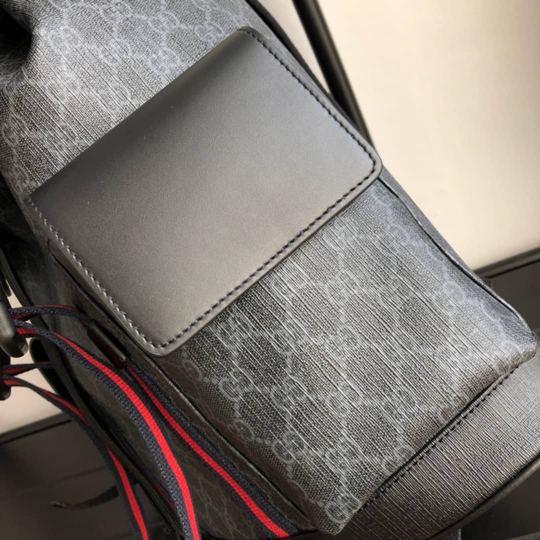Gvc*1 Soft GG Svp*me Canvas Backpack Replica Black 450958