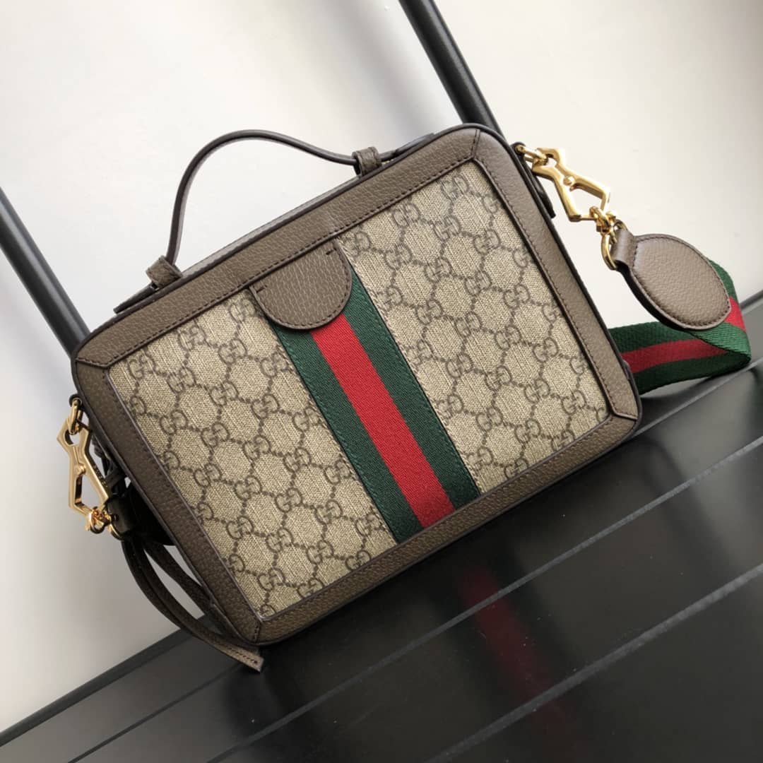 Gvc*1 Ophidia Small GG Shoulder Bag Replica Brown 550622