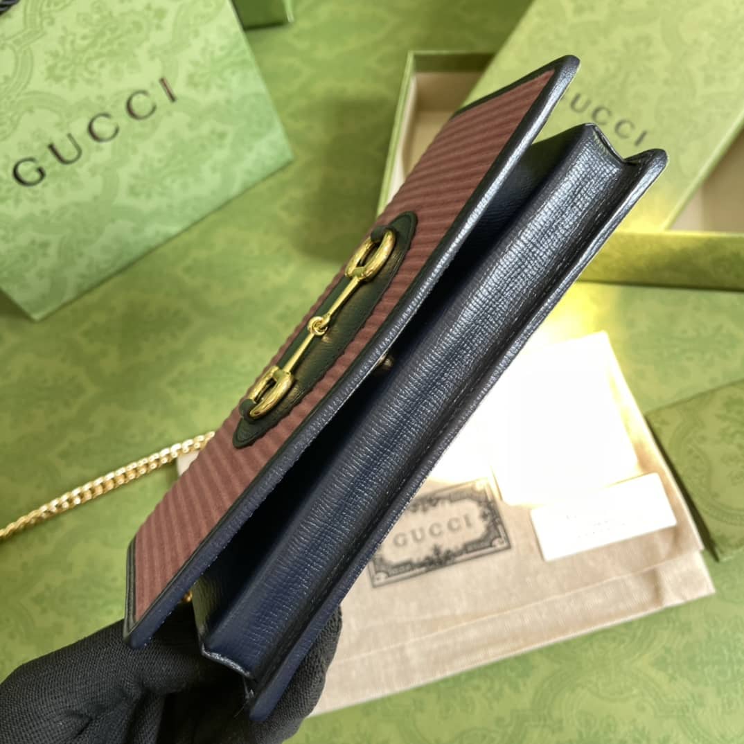 Gvc*1 1955 Horsebit Chain Wallet Replica 621892