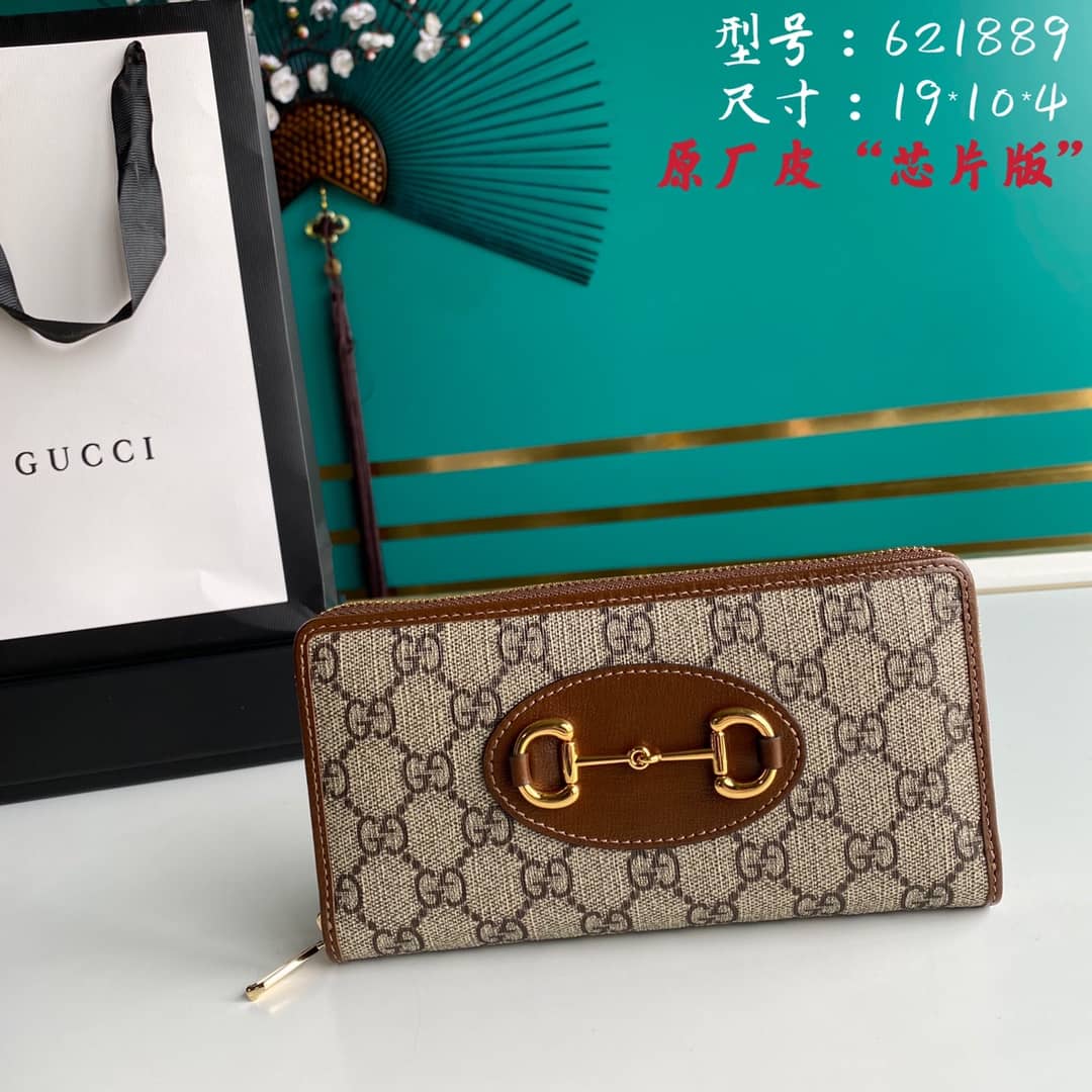 Gvc*1 Horsebit 1955 Zip Around Wallet 621889 Replica