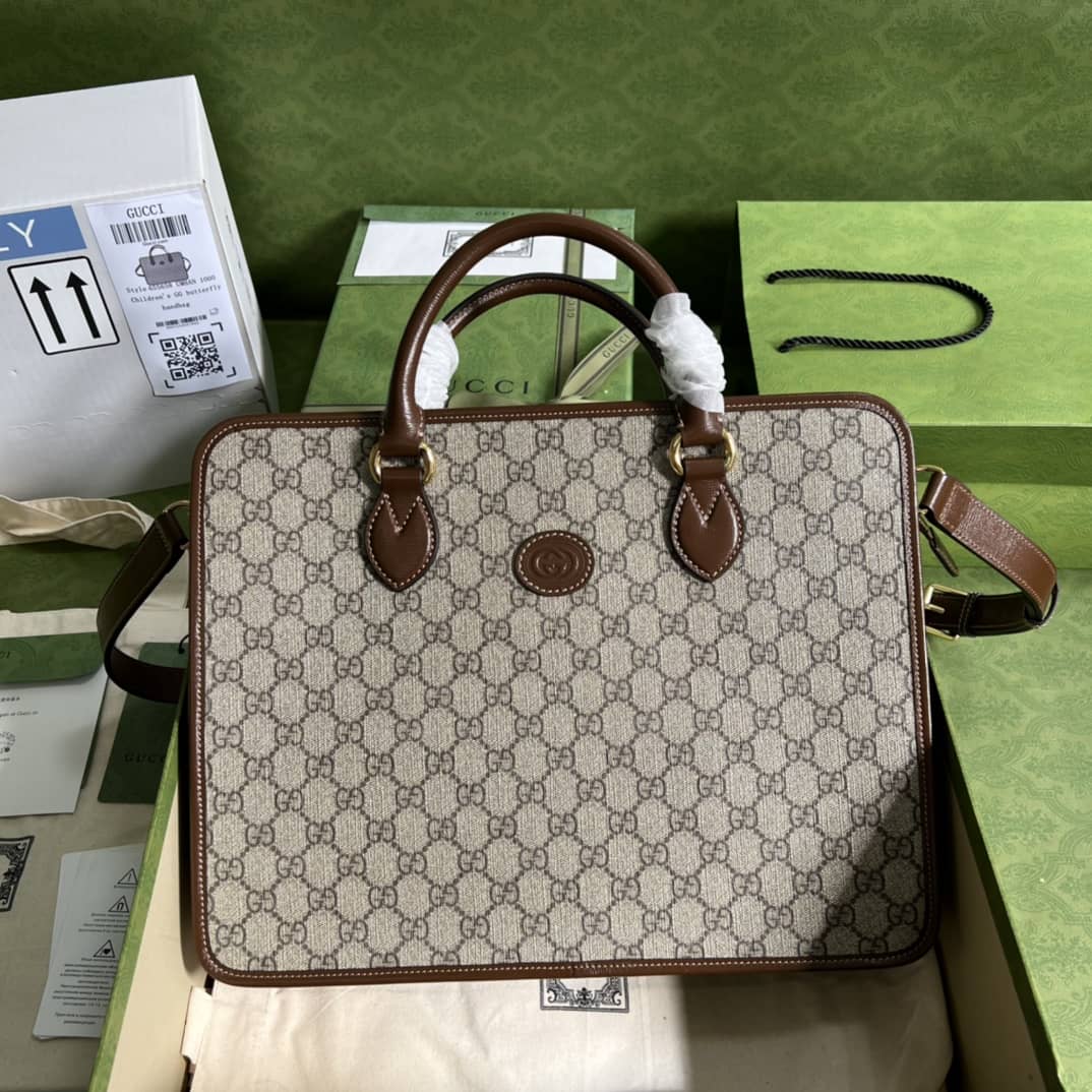 Gvc*1 GG Svp*me Canvas Mens Briefcase Replica 674143