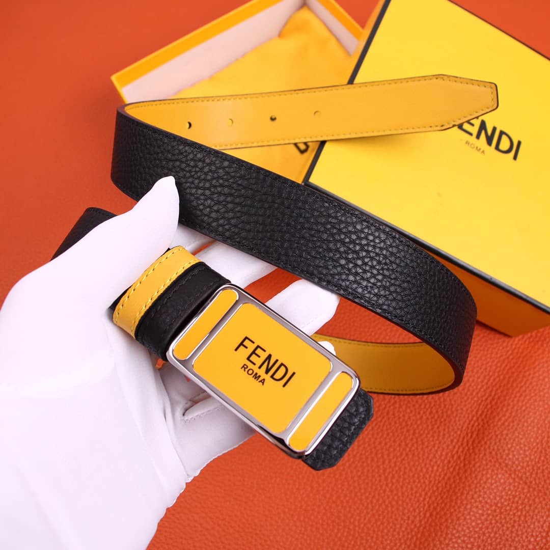 7 Star F**di Leather Belt 30mm