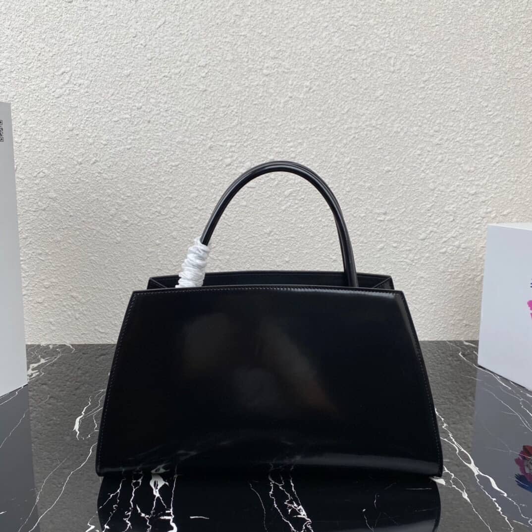 Pra*a Raffia Tote Dupe Small Brushed Leather Replica Tote