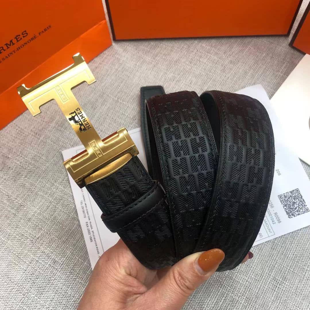 Fake H**me5 Logo Belt 34mm