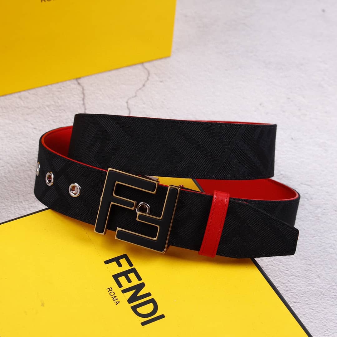7 Star F**di Leather Belt 38mm