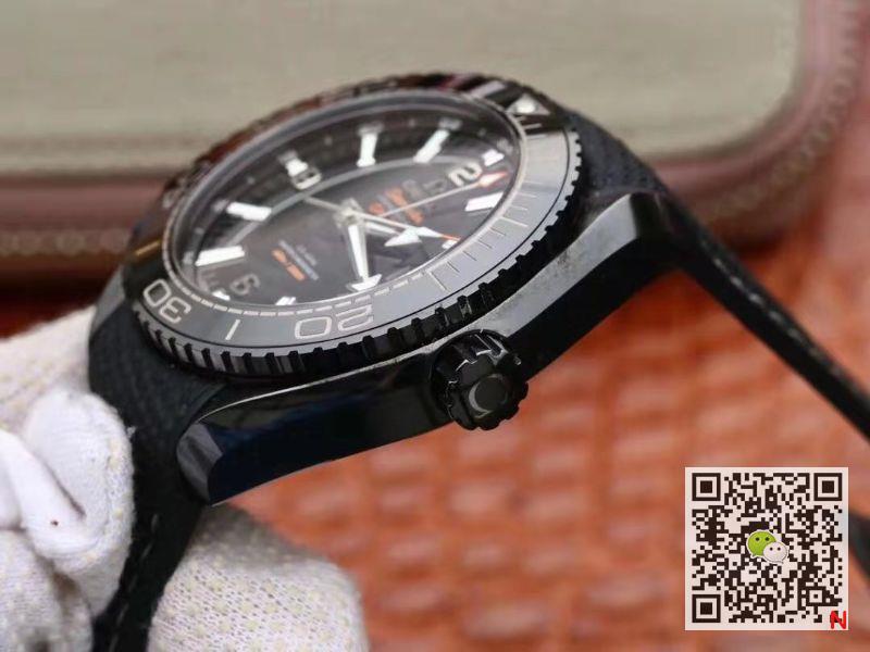 Replica 0me*ga Seamaster 215.92.46.22.01.001 Ocean Universe 600M VS Factory 1:1 Best Edition All Black Ceramic Case Swiss 8906