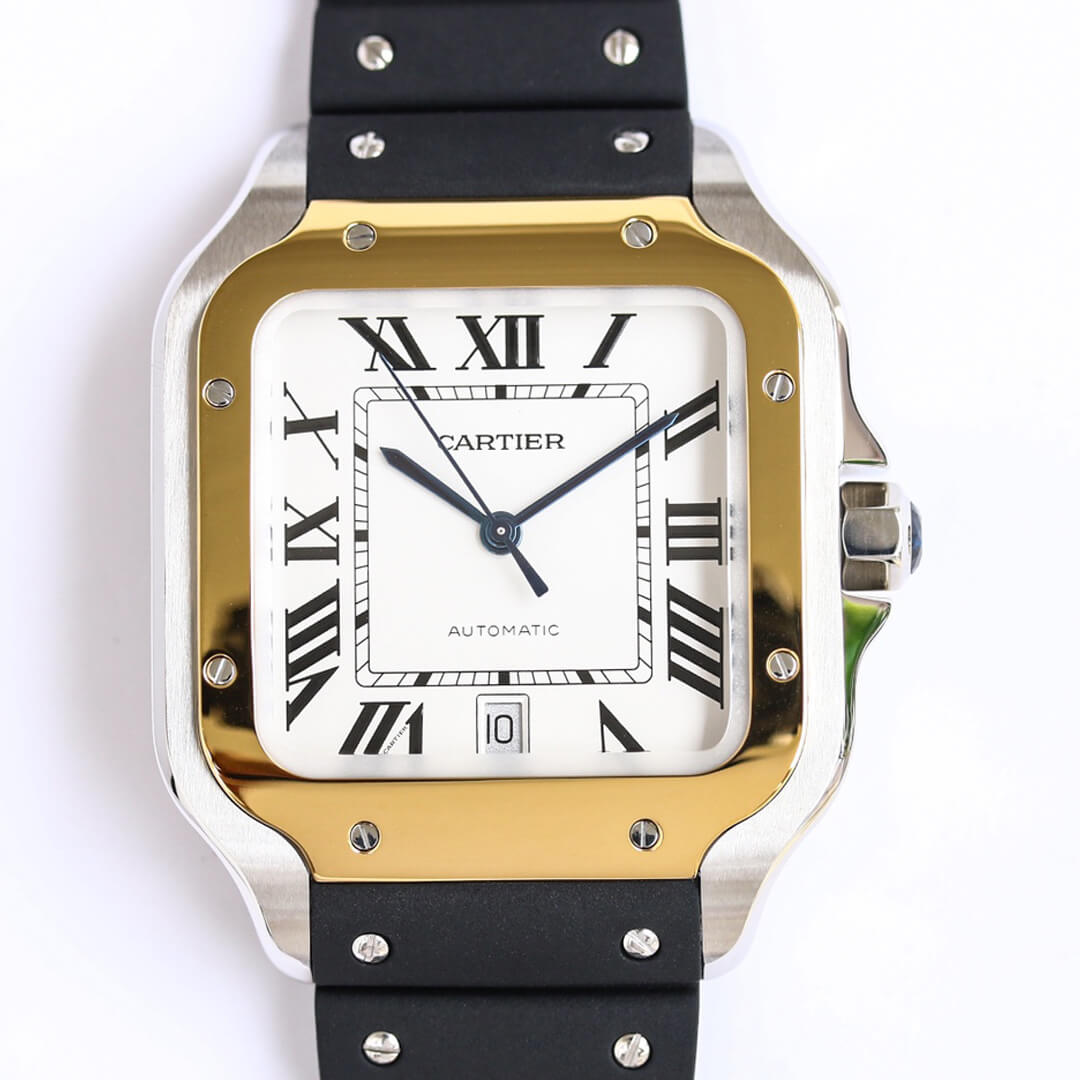 Replica Ca*t1er Santos W2SA0009 1:1 Best Edition GF Factory V2 White Dial