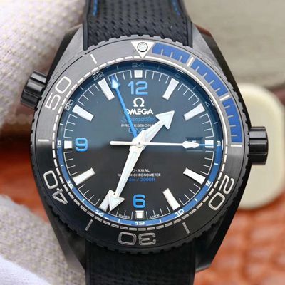 Replica 0me*ga Seamaster 215.92.46.22.01.002 1:1 Best Edition VS Factory Black Ceramic Swiss ETA8906