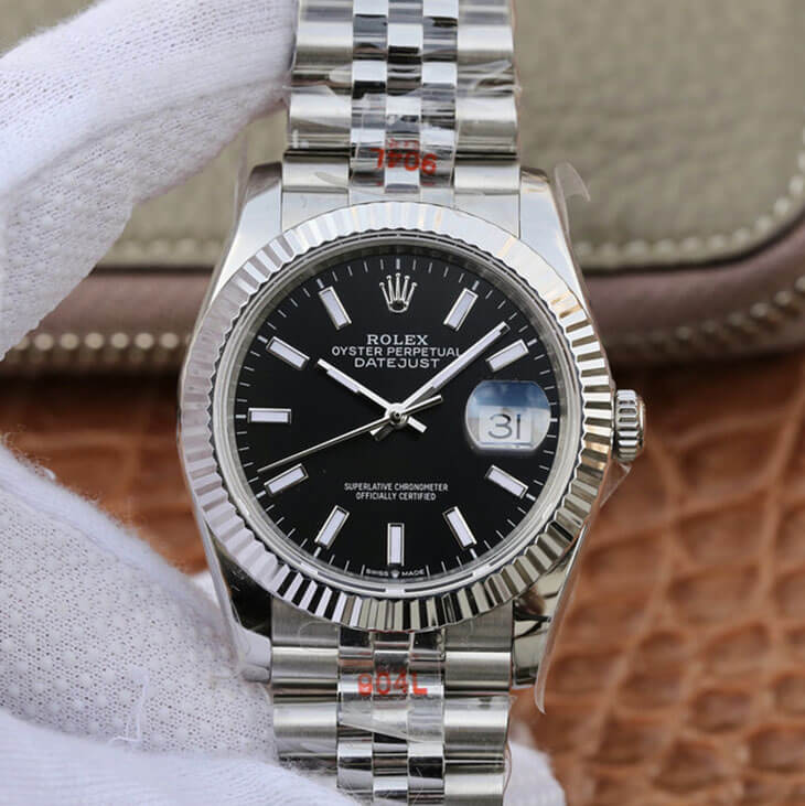 Replica R01ex Datejust M126234-0015 1:1 Best Edition GM Factory Black Dial