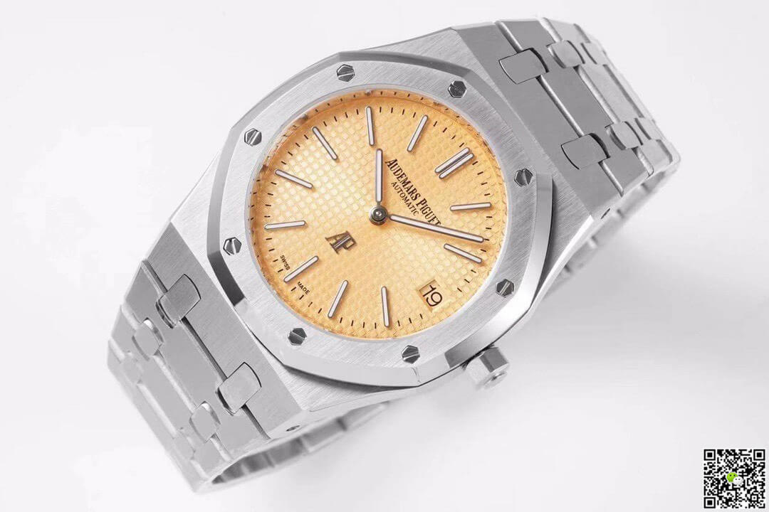 Replica Audemars P1g*et Royal Oak 15202BC.OO.1240BC.01 1:1 Best Edition KZ Factory Rose Gold Dial