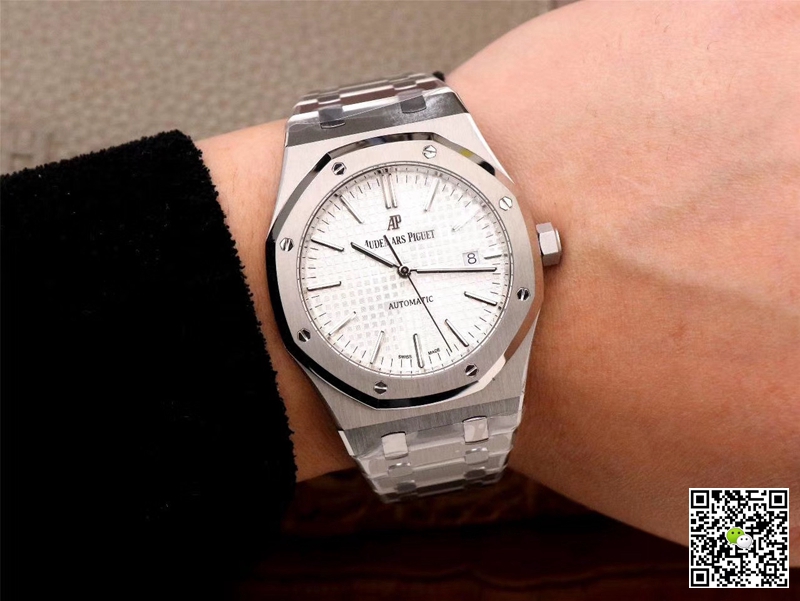 Replica Audemars P1g*et Royal Oak 15400ST.OO.1220ST.02 1:1 Best Edition ZF Factory White Dial Swiss ETA3120