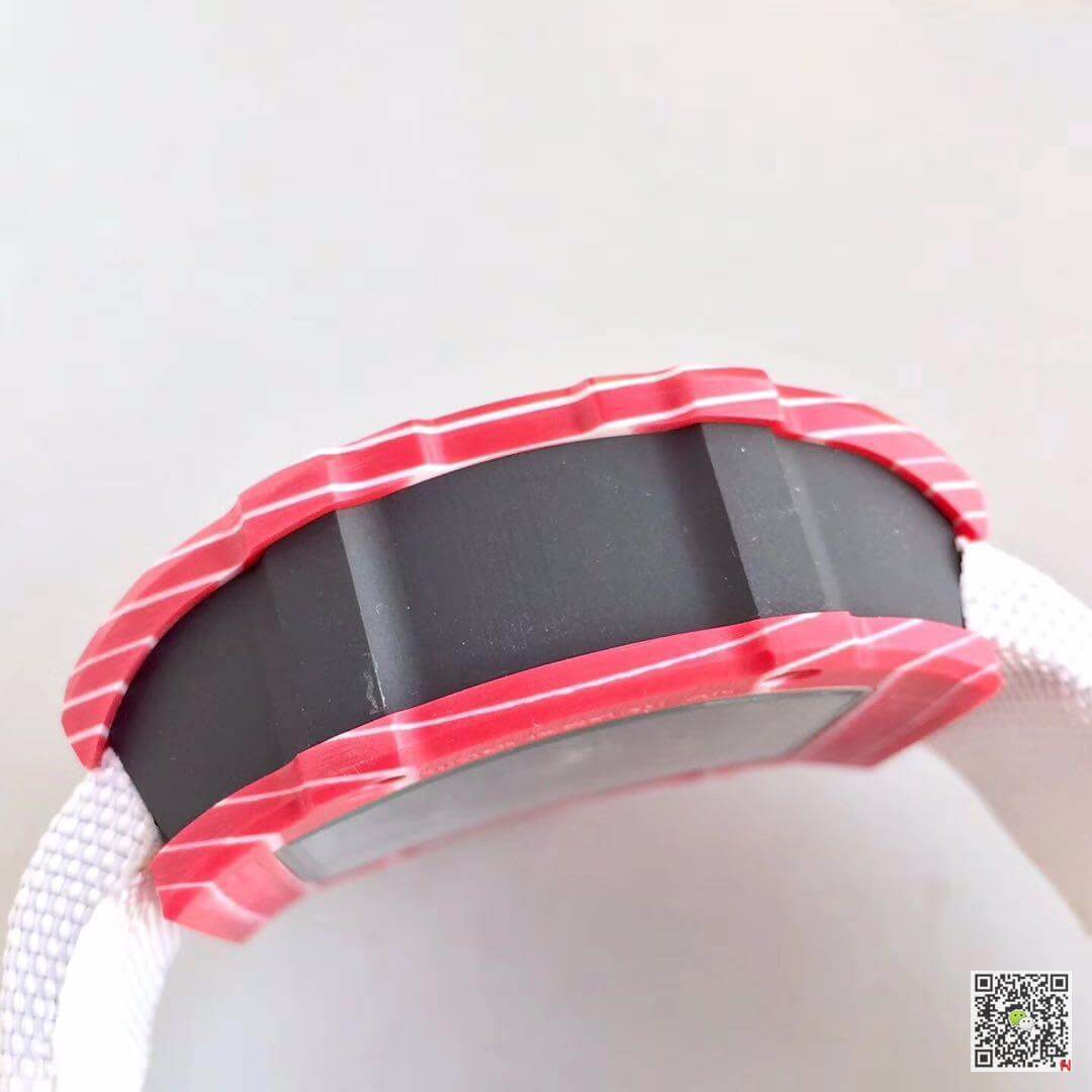 Replica Richard Mille RM67-02 KV Factory 1:1 Best Edition Swiss ETA8215 Red Forge Carbon Bezel