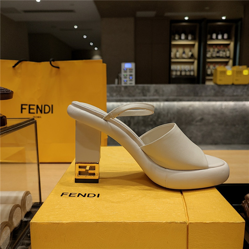 F**di block heel sandals