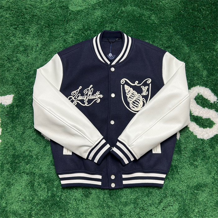 2024fw LV Leather Jacket Top Version