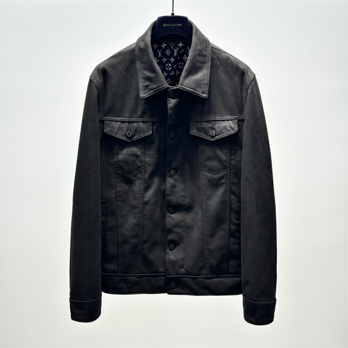 2024fw LV Real Leather Jacket Top Version
